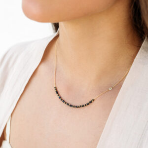 MIDNIGHT BLUE SAPPHIRE CLASSIC NECKLACE