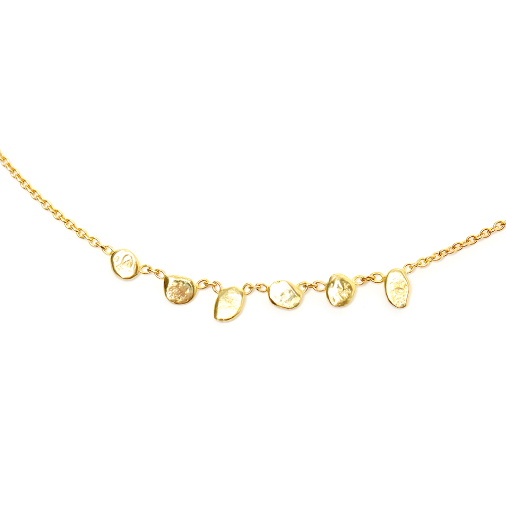 Small Nugget Plain Frontal Necklace