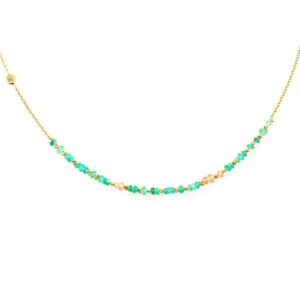 Small Emerald Story Necklace