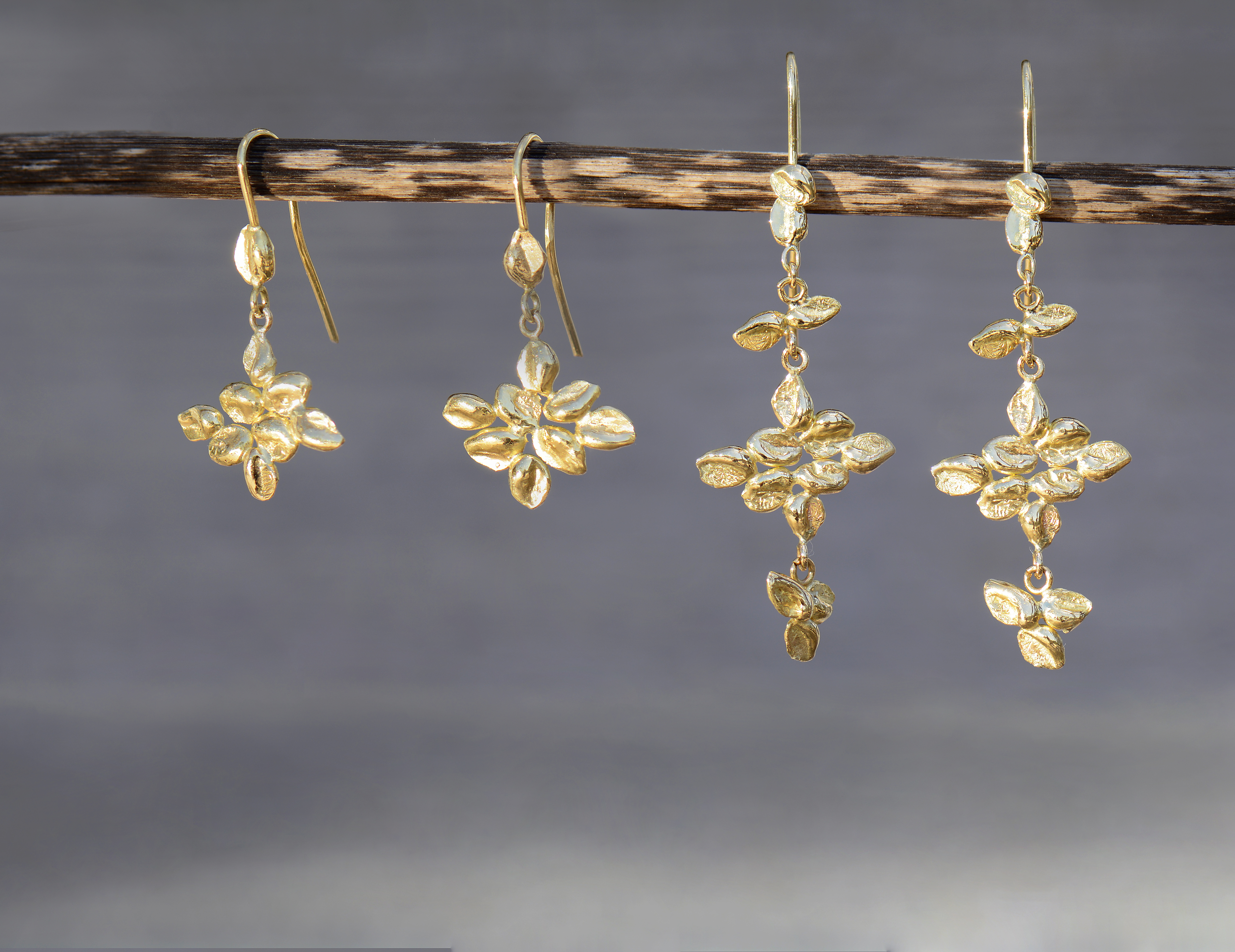 natasha collis gold earrings